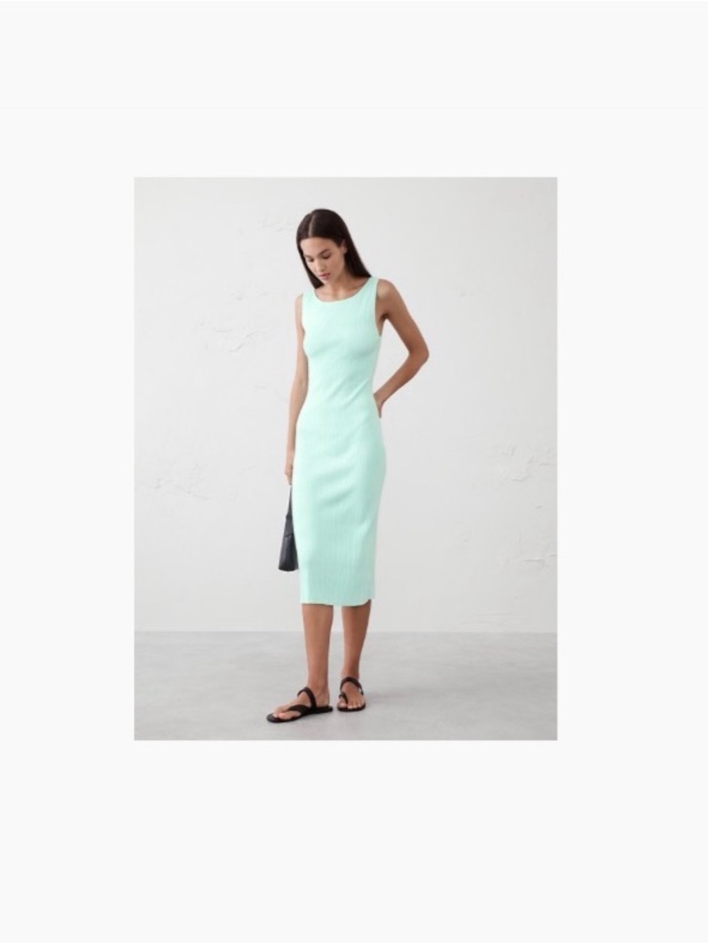 Ribbed Midi Sweater Dress